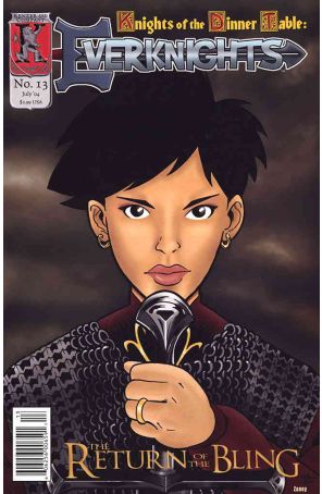 Knights of the Dinner Table: Everknights 13 published by Kenzer and Company with cover art by Benjamin Hall