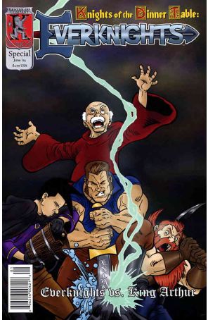 Knights of the Dinner Table: Everknights Special 1 published by Kenzer and Company with cover art by Benjamin Hall