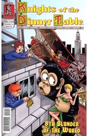 Knights of the Dinner Table 110 published by Kenzer and Company with cover art by George Vrbanic