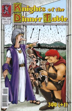Knights of the Dinner Table 130 published by Kenzer and Company with cover art by George Vrbanic