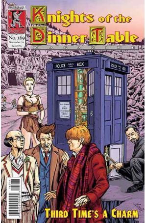 Knights of the Dinner Table 169 published by Kenzer and Company with cover art by Jeff Langcaon