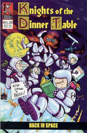 Knights of the Dinner Table 20 published by Kenzer and Company with cover art by George Vrbanic