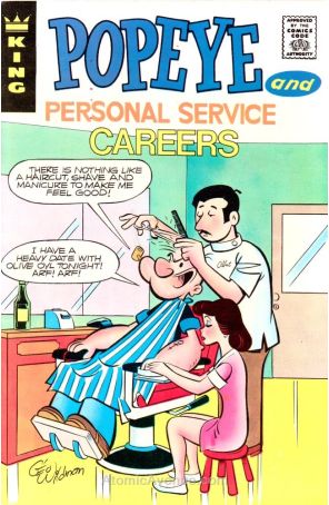 Popeye (Educational Series) E 12 published by King with cover art by George Wildman