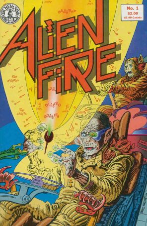 Alien Fire 1 published by Kitchen Sink with cover art by Eric Vincent