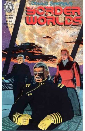 Border Worlds (Vol. 1) 7A published by Kitchen Sink with cover art by Donald Simpson