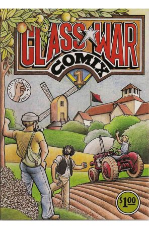 Class War Comics 1 published by Kitchen Sink with cover art by Clifford Harper