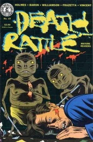 Death Rattle (Vol. 2) 10 published by Kitchen Sink with cover art by Charles Burns