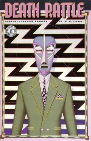 Death Rattle (Vol. 2) 13 published by Kitchen Sink with cover art by Robert Burger