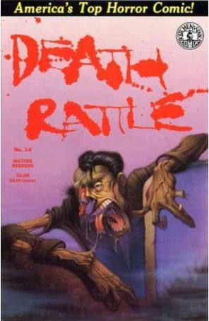 Death Rattle (Vol. 2) 14 published by Kitchen Sink with cover art by Dean Armstrong