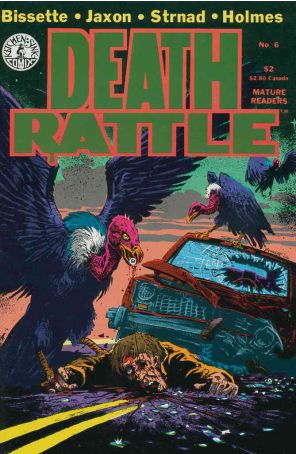 Death Rattle (Vol. 2) 6 published by Kitchen Sink with cover art by Stephen R. Bissette