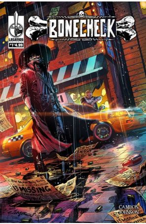 Bonecheck 1A published by Legends with cover art by Jimbo Salgado