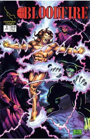 Bloodfire 8 published by Lightning with cover art by Terral Lawrence