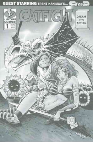 Catfight: Dream Into Action 1C published by Lightning with cover art by Paul Abrams