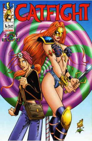 Catfight: Sweet Revenge 1B published by Lightning with cover art by Rod Perry