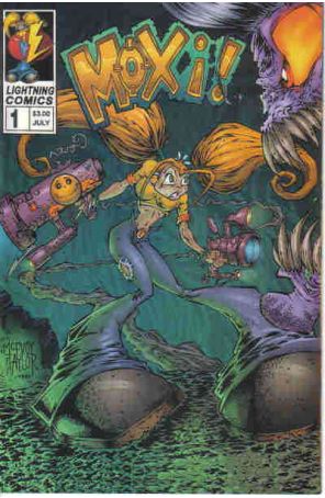 Moxi 1A published by Lightning with cover art by Bill McEvoy
