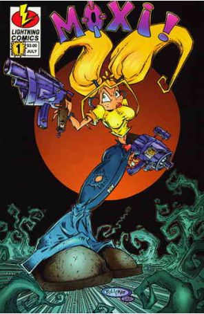 Moxi 1 published by Lightning with cover art by Bill McEvoy