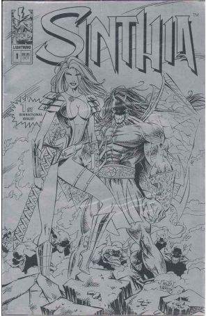Sinthia 1 Platinum Variant published by Lightning with cover art by Rod Perry