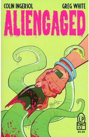 Aliengaged 3 published by Literati with cover art by Greg White