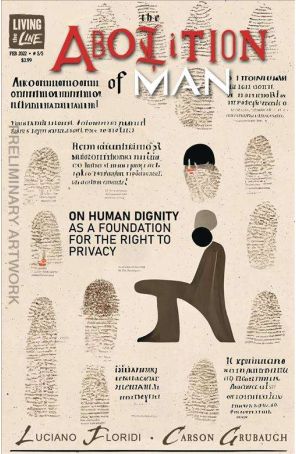 The Abolition of Man 5 published by Living the Line with cover art by Carson Grubaugh