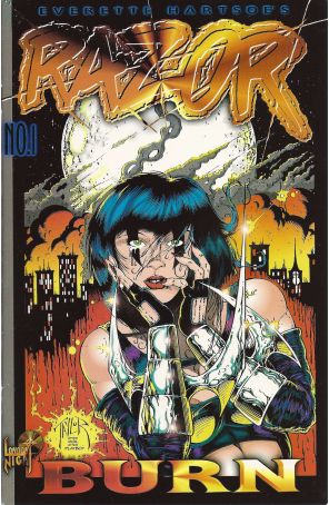 Razor: Burn 1A published by London Night with cover art by Mike Taylor