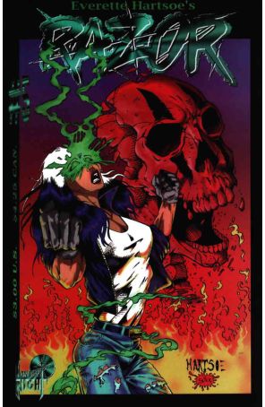 Razor: Burn 5 published by London Night with cover art by Everette Hartsoe