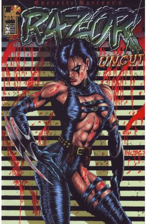 Razor: Uncut 26 published by London Night with cover art by Kyle Hotz