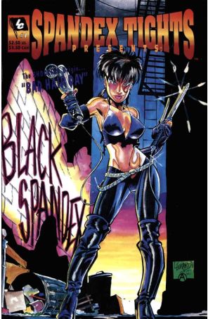 Spandex Tights Presents: Black Spandex 1 published by Lost Cause with cover art by Rick Leonardi