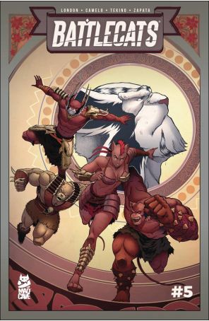 Battlecats (Vol. 3) 5 published by Mad Cave with cover art by Michael Camelo