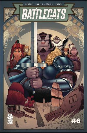 Battlecats (Vol. 3) 6 published by Mad Cave with cover art by Michael Camelo