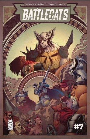 Battlecats (Vol. 3) 7 published by Mad Cave with cover art by Michael Camelo