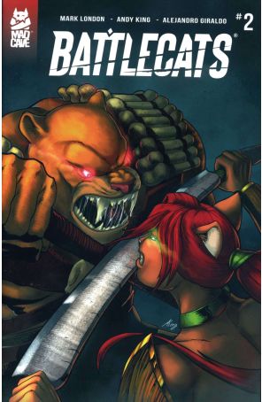 Battlecats 2 published by Mad Cave with cover art by Michael Camelo