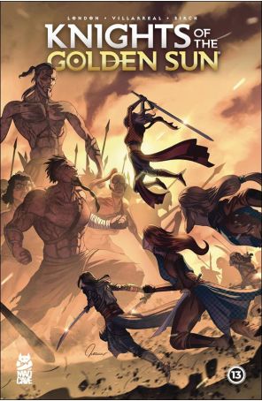 Knights of the Golden Sun 13 published by Mad Cave with cover art by Mauricio Villarreal