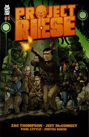 Project Riese 1A published by Mad Cave with cover art by Jeff McComsey and Paul Little