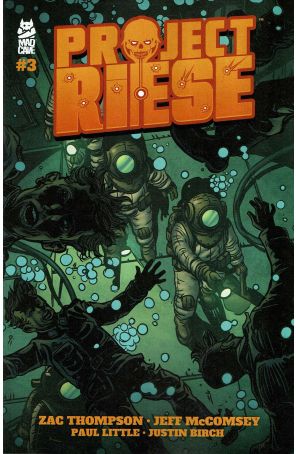 Project Riese 3 published by Mad Cave with cover art by Jeff McComsey