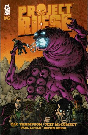 Project Riese 6 published by Mad Cave with cover art by Jeff McComsey