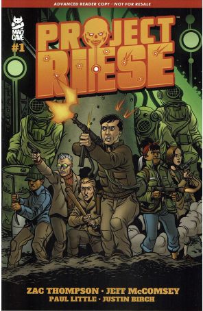 Project Riese CP 1 published by Mad Cave with cover art by Jeff McComsey