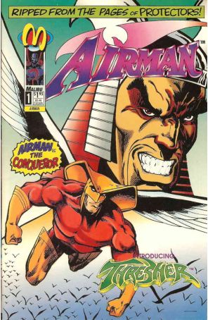 Airman 1 published by Malibu with cover art by Tom Derenick