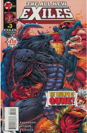 The All New Exiles 3 published by Malibu with cover art by Ken Lashley
