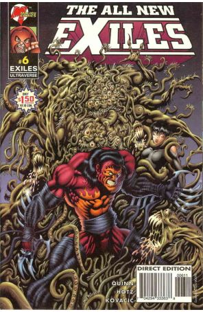 The All New Exiles 6 published by Malibu with cover art by Kyle Hotz