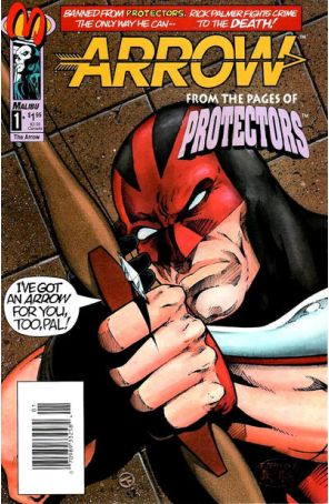 Arrow 1 (Newsstand) published by Malibu with cover art by Tom Derenick