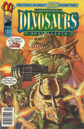 Dinosaurs for Hire (Malibu) 1 (Newsstand) published by Malibu