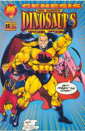 Dinosaurs For Hire (Malibu) 12 published by Malibu with cover art by Leonard Kirk