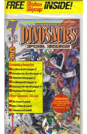 Dinosaurs for Hire (Malibu) 8A (in bag) published by Malibu with cover art by Leonard Kirk