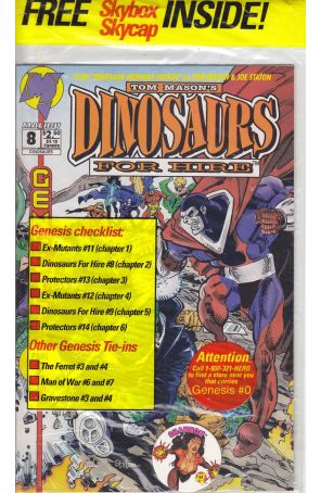Dinosaurs for Hire (Malibu) 8B (in bag) published by Malibu with cover art by Leonard Kirk