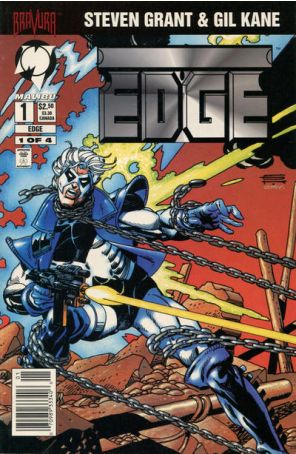 Edge 1 (Newsstand) published by Malibu with cover art by Gil Kane