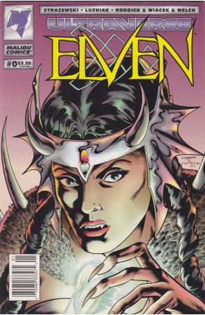 Elven 0 (Newsstand) published by Malibu with cover art by Aaron Lopestri