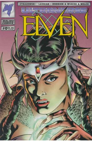 Elven 0 published by Malibu with cover art by Aaron Lopestri