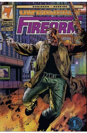 Firearm 10 published by Malibu with cover art by Gary Erskine and Albert Calleros
