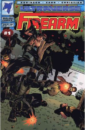 Firearm 13 published by Malibu with cover art by Ben Herrera