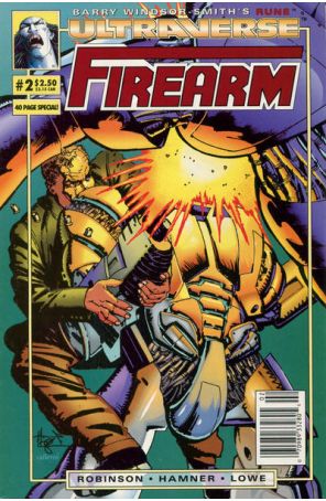 Firearm 2 (Newsstand) published by Malibu with cover art by Howard Chaykin